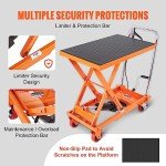 VEVOR Hydraulic Lift Cart, 500lbs Capacity, 28.5" Height