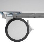 3-Tier Rolling Utility Cart with Storage Cabinets