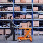 VEVOR Hydraulic Lift Cart, 500lbs Capacity, 28.5" Height