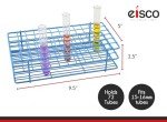 Blue Test Tube Rack for 72 Tubes - Steel
