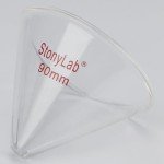 Stonylab 90mm Borosilicate Glass Stemless Funnel