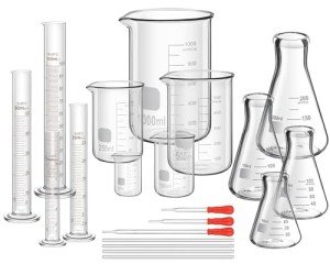 50/100/250/500/1000ml Lab Glassware Set, 20 Pcs