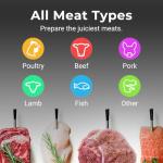 Wireless Bluetooth Meat Thermometer with Charger