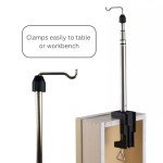 Heavy-Duty Adjustable Table Clamp & Steel Rack