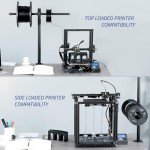 Height Adjustable Clamp-on Filament Holder for 3D Printers