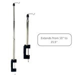 Heavy-Duty Adjustable Table Clamp & Steel Rack