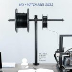 Height Adjustable Clamp-on Filament Holder for 3D Printers