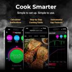 Wireless Bluetooth Meat Thermometer with Charger