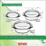 Simax Round Glass Casserole Dish Set – 3 Pieces