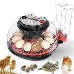 12-Egg Hatching Incubator with Humidity & Temp Display