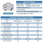 JOANLAB Oilless Vacuum Filtration Pump with Tube