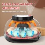 12-Egg Hatching Incubator with Humidity & Temp Display