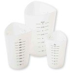 Silicone Measuring Cups Set of 3 - White