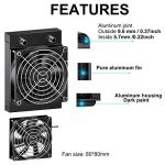 8-Pipe Aluminum Water Cooling Radiator with Fan