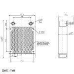 8-Pipe Aluminum Water Cooling Radiator with Fan