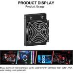 8-Pipe Aluminum Water Cooling Radiator with Fan