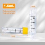 CryoKING 1.5ml Cryovials - 500 Pack with Barcodes