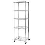 UltraDurable Steel Wire Rack Storage Unit - 5-Tier