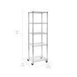 UltraDurable Steel Wire Rack Storage Unit - 5-Tier