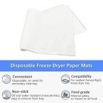 100 Count Rectangular Tray Mats for Freeze Dryer
