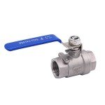 Stainless Steel Ball Valve 3/4" NPT (Pack of 2)
