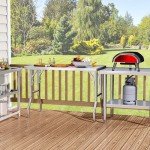 30" x 24" Stainless Steel Work Table with Shelves