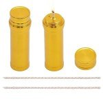 Portable Metal Alcohol Burner Lamp Set - Gold