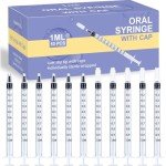 50 Pack 1ml Sterile Syringes with Caps