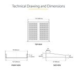 Heavy-Duty 2U Vented Server Rack Shelf