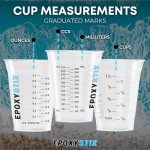 12oz Graduated Mixing Cups - 100 Pack