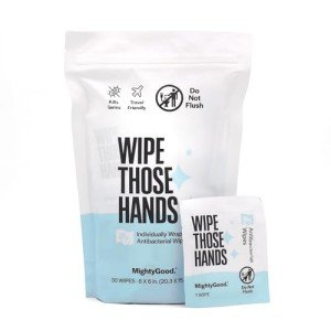 MightyGood Individual Antibacterial Hand Wipes (30 Count)