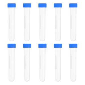 10ML Plastic Centrifuge Tubes - 100 Pcs