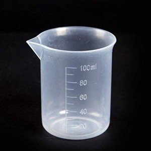 YXQ 6-pack 100ml Clear Plastic Measuring Beakers