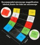 120 Prepared Microscope Slides Set for Science Education