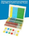 120 Prepared Microscope Slides Set for Science Education