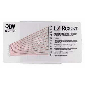 Lw Scientific Hematocrit Reader Card, 7.5 in