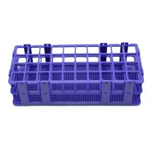 Detachable Blue Plastic Test Tube Rack - 40 Holes