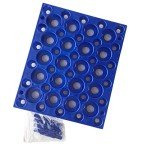 Blue 50 Well Centrifuge Tube Rack Holder