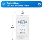 500g Rechargeable Silica Gel Packets - 40 Count