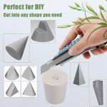 Solid Rubber Stoppers – 18 PCs White Cork Plugs