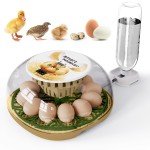 12-Egg Incubator with Auto Turner & Humidity Control