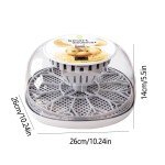 12-Egg Incubator with Auto Turner & Humidity Control