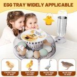 12-Egg Incubator with Auto Turner & Humidity Control