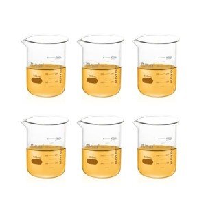 ULAB 500ml Borosilicate Griffin Beakers - 6 Pack