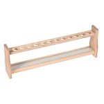 Wooden Test Tube Holder Rack for 12 Tubes