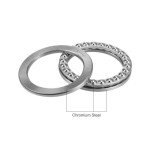 2 PCS Miniature Thrust Ball Bearings 75mm x 100mm