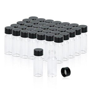 ALWSCI 1/2 Dram Borosilicate Glass Vials - 100 Pack