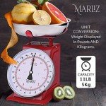 Marliz Mechanical Kitchen Food Scale, 11 lb/5Kg
