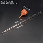 50ml Glass Pipette Set with Rubber Bulb