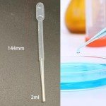 100 Pack 2ML Disposable Plastic Pipettes for Lab Use